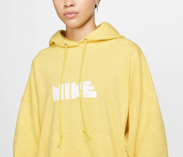 Żółta Bluza Damska Nike DM6775-709 M Oversize Kaptur