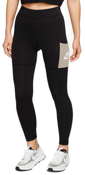 Czarne Legginsy Nike DD5683-010 XXS Damskie High Rise