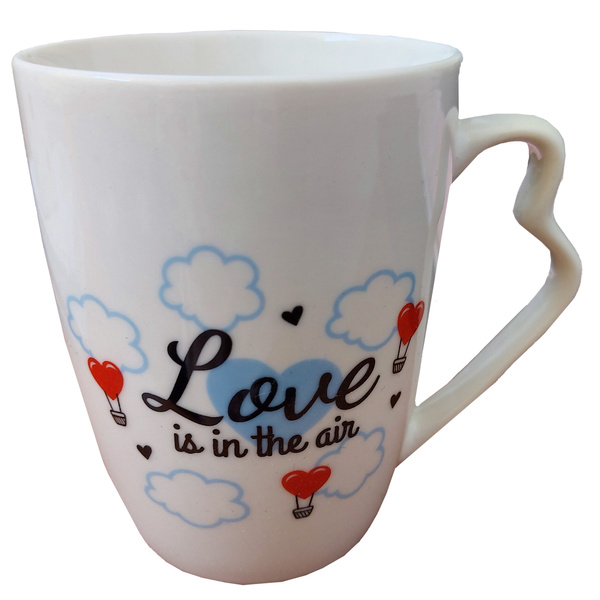 KUBEK  PORCELANOWY 360ml 11cm LOVE IS IN THE AIR