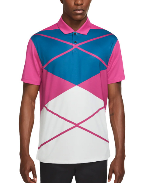 Multikolor Męska Koszulka Polo Nike Vapor Argyle DH0609-621 S