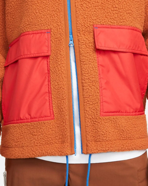 Pomarańczowy Polar Nike Sportswear DD5021-246 L Męski