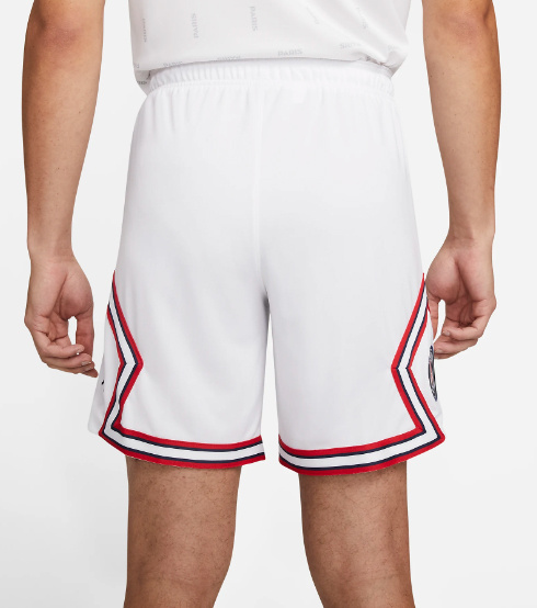 Nike Spodenki Piłkarskie Męskie - Białe - Air Jordan Paris Saint-Germain PSG 2022/23 Stadium 4th - DH7473100 - Rozmiar L