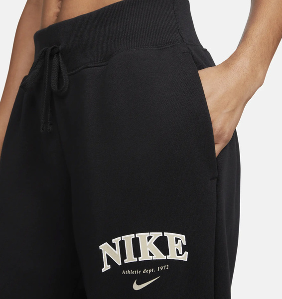 Nike Spodnie Dresowe Damskie - Czarne - Rozmiar XL - NSW Phoenix Fleece - Oversize - FB9959-010