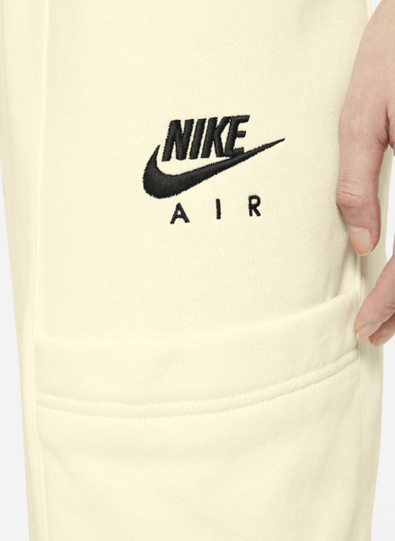 Spodnie Damskie Nike Air Fleece Joggery Żółte S CZ8626-113