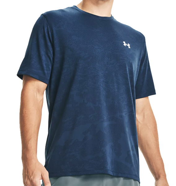 Niebieska Męska Koszulka Under Armour Camo Loose 1361503408 L