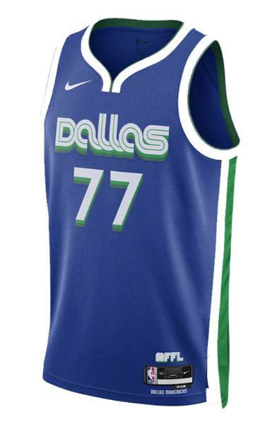 Niebieska Koszulka NBA Dallas Dončić City Edition S