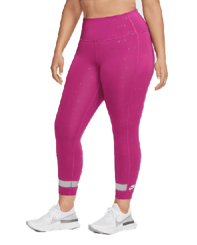 Fuksja Legginsy Damskie Nike 1X DA3114-564 Air 7/8 Plus Size