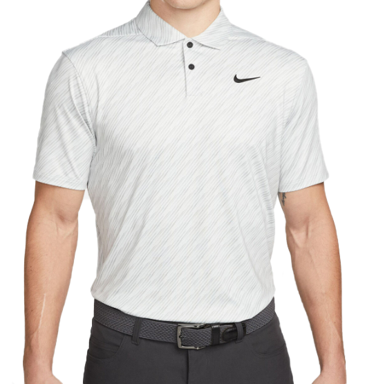 Szara Koszulka Męska Polo Nike Vapor Micro Stripes DH0808025 M