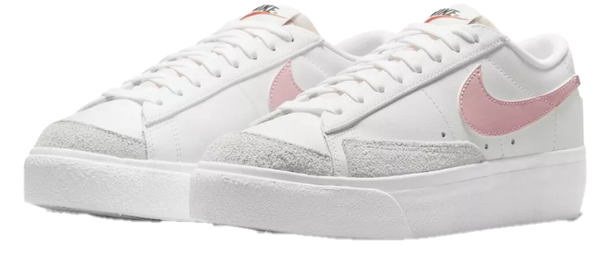 Białe Z Różowym Logo Buty Nike Blazer Low Platform DJ0292-103 44 Damskie