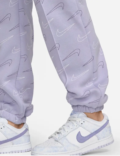 Fioletowe Spodnie Damskie Nike DR8919-510 L NSW Fleece Oversize