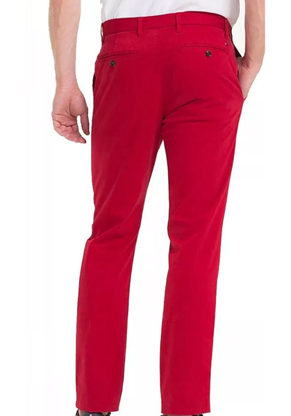 Czerwone Spodnie Tommy Hilfiger Bleecker W30/L34 Męskie