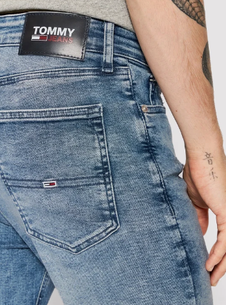 Niebieskie Jeansy Męskie Tommy Jeans Simon Skinny DM0DM11109 31/32