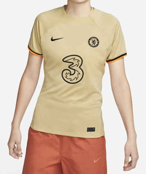 Nike Koszulka Damska - Chelsea - Piłkarska - Beżowa - Rozmiar L - Third Stadium 22/23 - DN2729-253