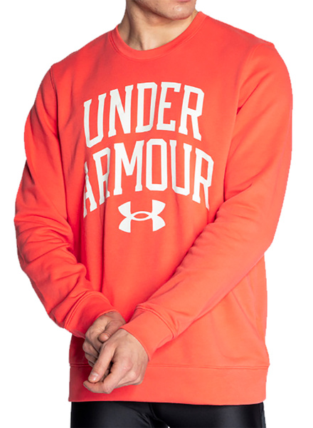 Czerwona Bluza Męska Under Armour 1361561690 L – Rival Terry Crew