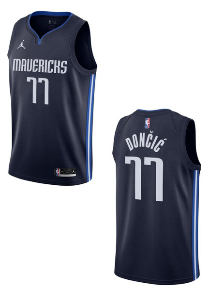 Granatowa Koszulka NBA Mavericks Dončić Statement S - CV9474421