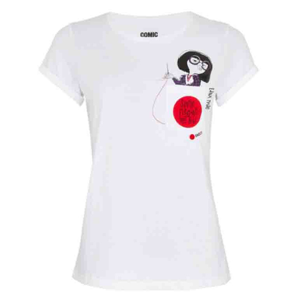 Koszulka Damska Disney - T-shirt Biały - Edna Mode - Rozmiar L