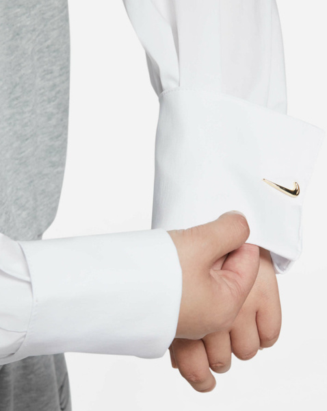 Bluza Nike Damska Szara z Kapturem - Nierozpinana - Rozmiar 1X - Koszulowe rękawy - DJ6684-063