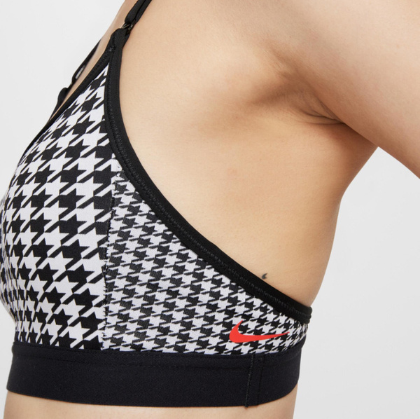Nike Biustonosz Sportowy - Nadruk w Pepitkę - Rozmiar XL - Dri-FIT Indy Icon Clash - DD1086-010
