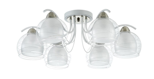 Żyrandol Maytoni Nikki Biały z Kloszami MOD140CL-06W