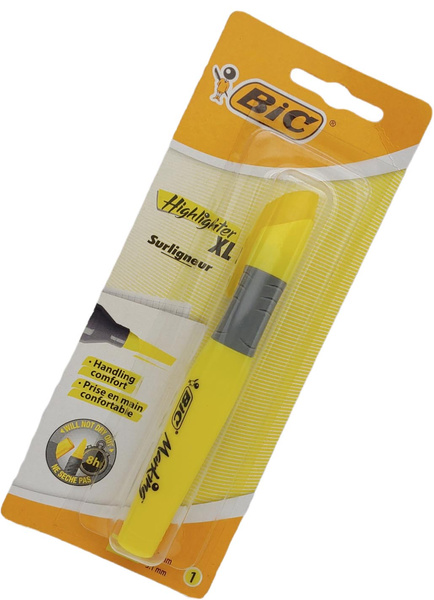 Zakreślacz BIC Highlighter XL Żółty 1,7-5,1 mm Fluorescencyjny