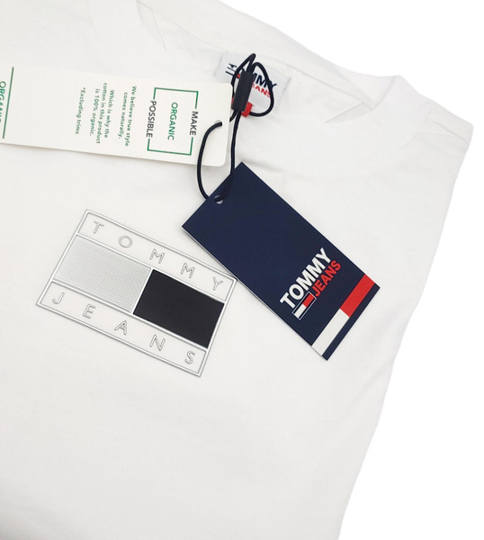 Bluza Tommy Hilfiger Damska bez Kaptura - Biała - Rozmiar S - Nierozpinana - DW0DW12115YBR