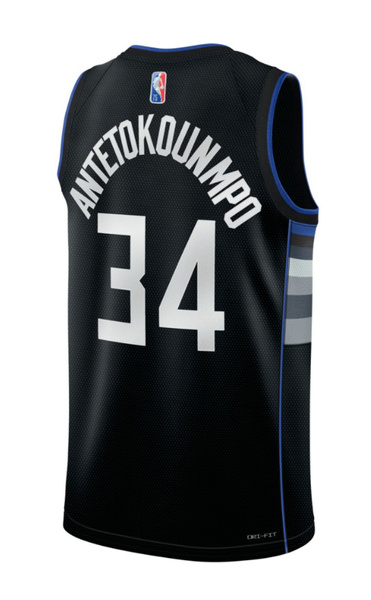 Czarna Koszulka NBA Bucks Antetokounmpo MVP Edition S