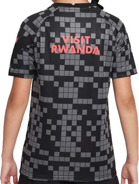 Dziecięca Koszulka PSG Nike Pre-Match Training 2021/22 DB7694-015 - S (128-137 cm) Czarna