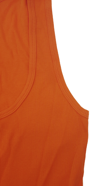 Koszulka Damska Calvin Klein - Pomarańczowy Top - Bawełniany - Rozmiar S - 0040114WAE SBE