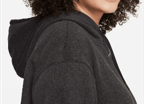 Szara Bluza Damska Nike DM3289010 1X Plus Size Eco