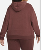 Damska Brązowa Bluza Nike Plush 1X z Kapturem DM9201-273
