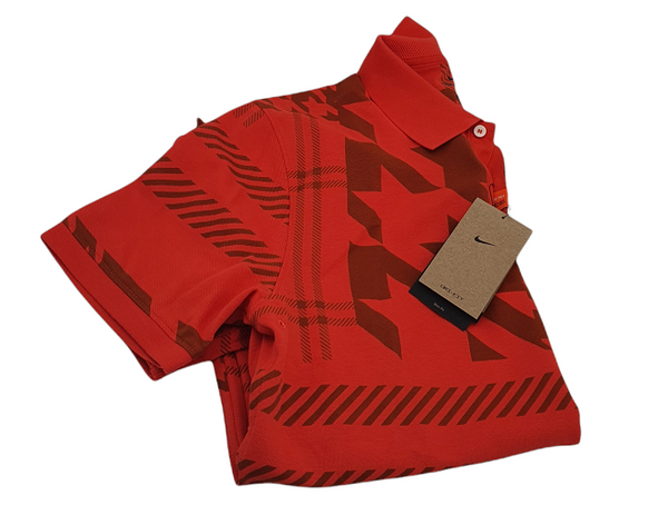 Koszulka Męska Nike Plaid Mash Polo DA2841-631 M Czerwona