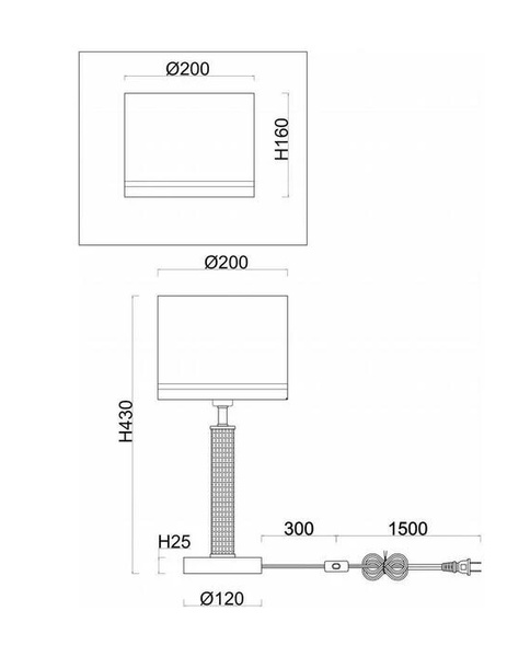 Lampa Stołowa Maytoni Albero Nikiel Z011TL-01N