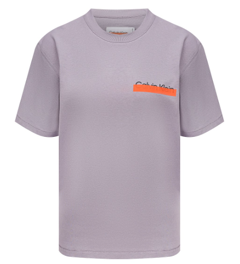 Koszulka Calvin Klein Fioletowa Bawełna Logo K20K203717 XL