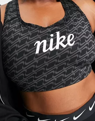 Stanik Sportowy Nike Dri-FIT Swoosh Icon Clash DQ5123-010 2X