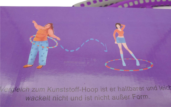 HULA  HOOP Ø88cm SKŁADANE MOCNE FITNESS ODCHUDZANIE X0019Q8AF9