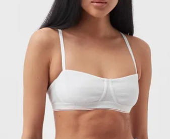 Biustonosz Calvin Klein - Biały - Rozmiar XL - Unlined Balconette - 0040173WBE 100