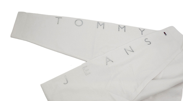 Bluza Tommy Hilfiger Damska bez Kaptura - Biała - Rozmiar S - Nierozpinana - DW0DW12115YBR