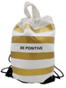 Workoplecak Beniamin Be Positive Paski 43x32 cm Kremowy