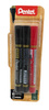 Markery Permanentne Pentel 4,5 mm 3 szt. Czarne i Czerwony