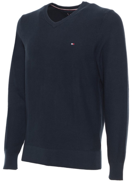 SWETER  TOMMY HILFIGER V-NECK MW0MW09532 r. S