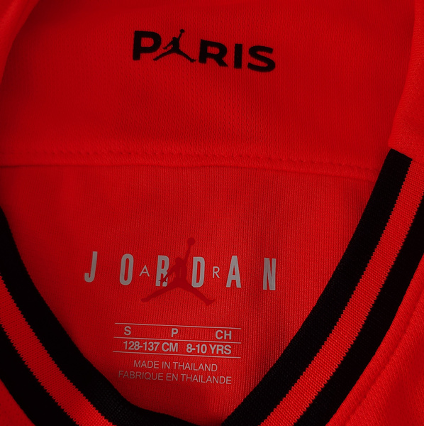 Dziecięca Koszulka PSG Nike Jordan Away 19/20 AJ5816-613 S (128-137 cm) Czerwona