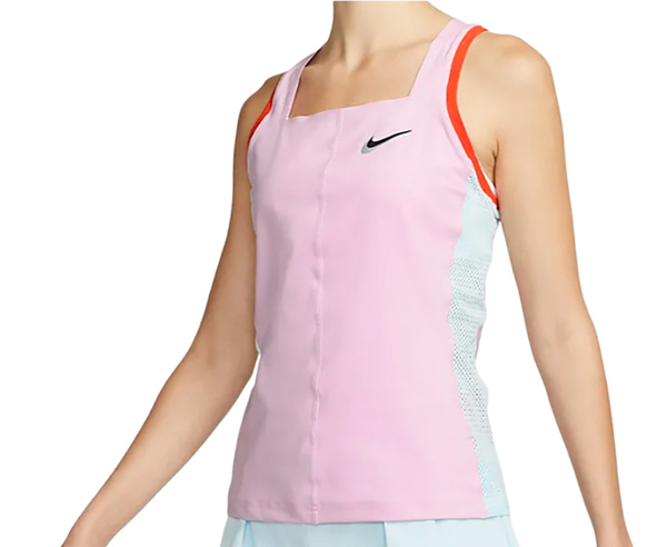 Różowy top damski Nike DR6795-676 S Court Dri-FIT Slam Tank