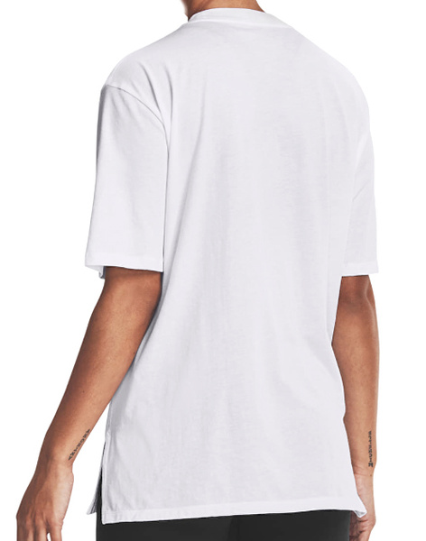 Biała damska koszulka Under Armour HeatGear Loose 1363206100 SM