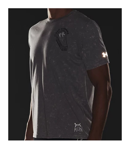 Szara Męska Koszulka Under Armour Run Your Face Off 1361482035 L