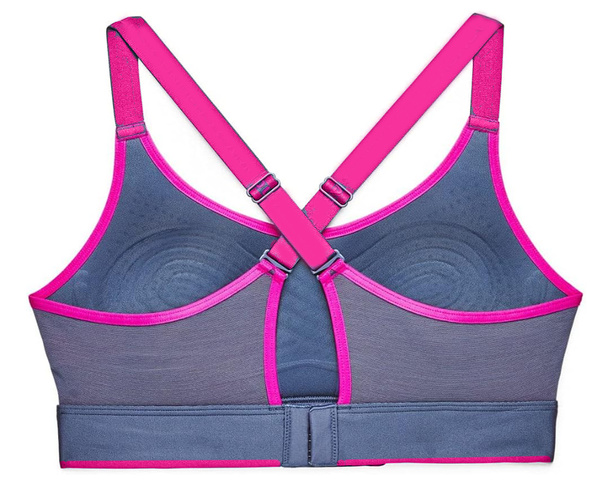 Niebieski Biustonosz Under Armour SM z Różowymi Ramiączkami - 1361032470