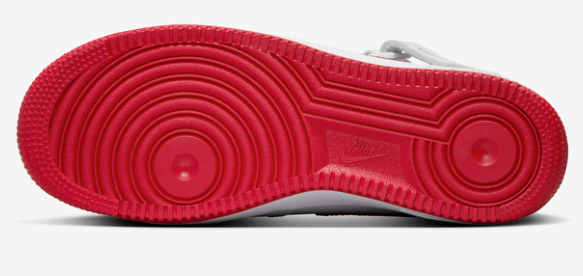 Białe z Czerwonym Buty Nike Air Force 1 '07 Mid DD9625-104 44 Damskie