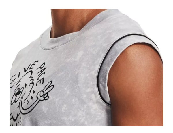 Szary Tank Top Męski Under Armour 1361377014 SM Loose HeatGear
