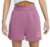 Spodenki Nike Fleece Shorts Damskie S DX5677-507 – Fioletowe
