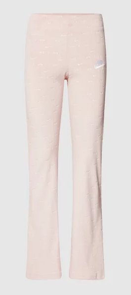 Nike Spodnie Dresowe Damskie - Dzwony - Różowe - Welurowe - Rozmiar XL - Air Sportswear Welur - DD5451-601