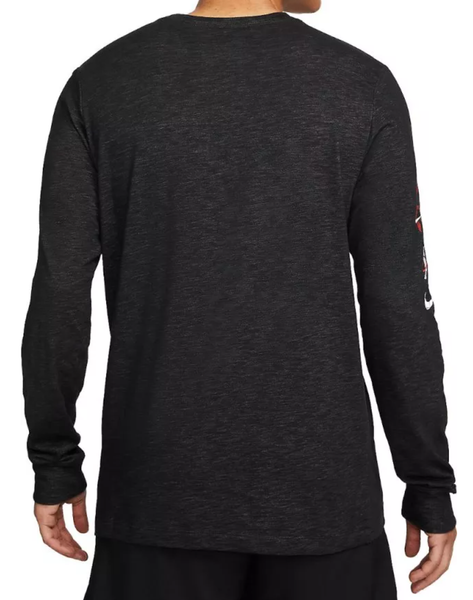 Czarna Longsleeve Koszulka Nike DR7541-010 M Męska Wild